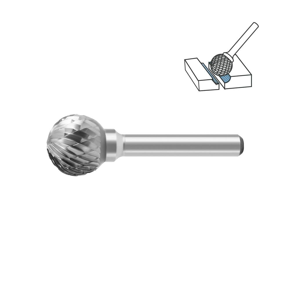 Tungsten Karbür Kalıpçı Freze D Formu 12x11 mm (Sap: 6mm) ne işe yarar