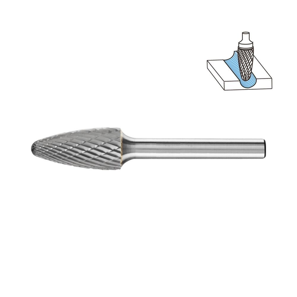 Tungsten Karbür Kalıpçı Freze F Formu 12x25 mm (Sap: 6mm) fiyatı