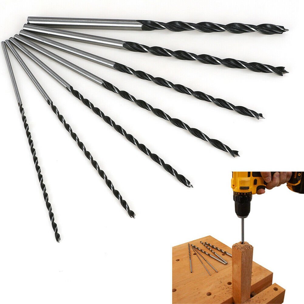 Uzun Ahşap Ağaç Delme Matkap Ucu Seti 300 mm 7 Parça fiyatı