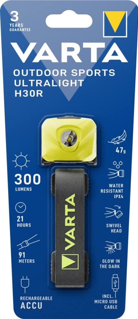 VARTA H30R Şarjlı Sarı Kafa Feneri (18631201401) fiyatı