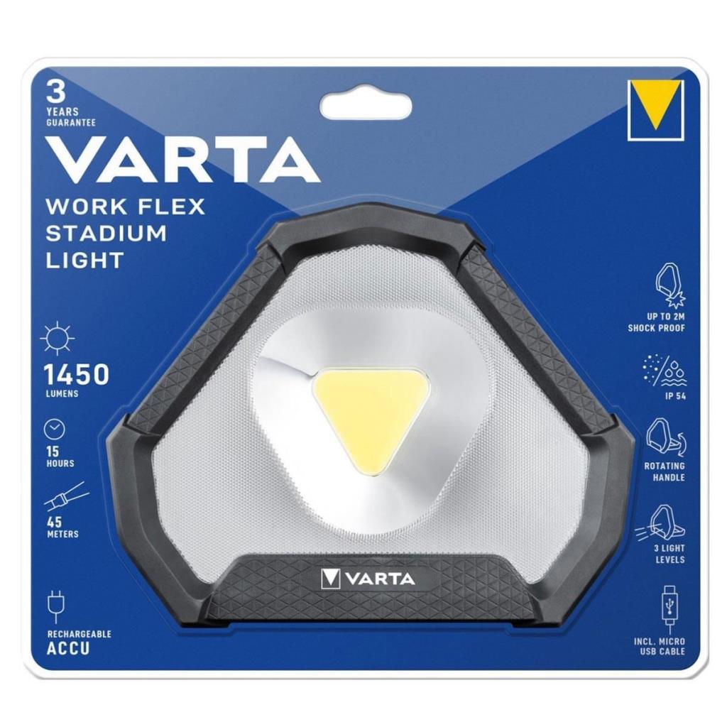 VARTA Work Flex Stadium Light Şarjlı Ortam Feneri (18647101401) fiyatı