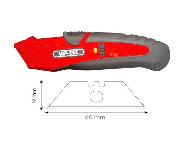 VIPTEC VT875142 Profesyonel 3 Kademeli Güvenlikli Maket Bıçağı fiyatı