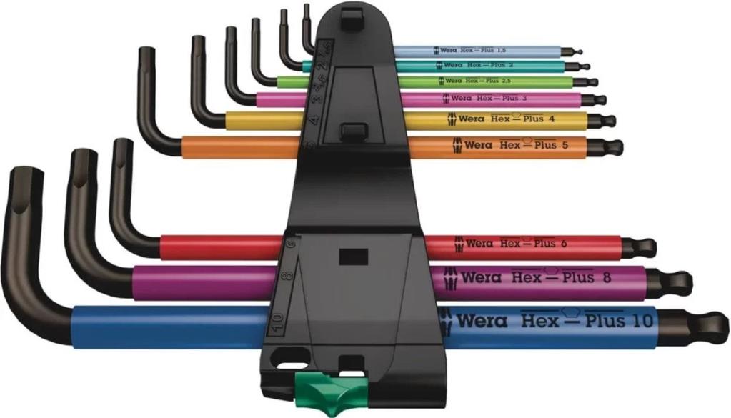 WERA 950/9 SPKL Renkli Top Başlı Uzun Alyan Anahtar Takımı (05022089001) nasıl kullanılır
