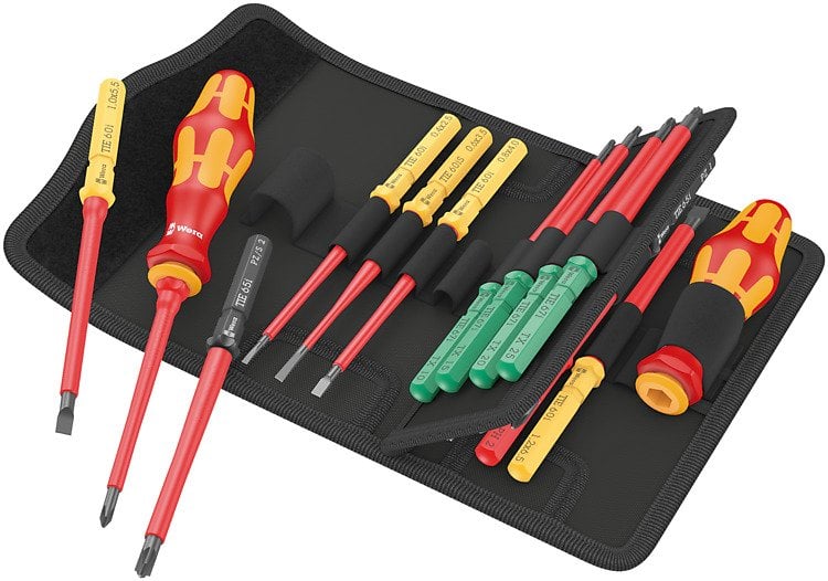 WERA KraftForm Kompact VDE 17 Parça 1000 Volt İzoleli Tornavida Takımı (05006611001) fiyatı