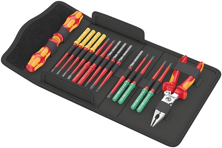 WERA KraftForm Kompact VDE 17 Parça 1000 Volt İzoleli Tornavida Takımı (05006612001) fiyatı