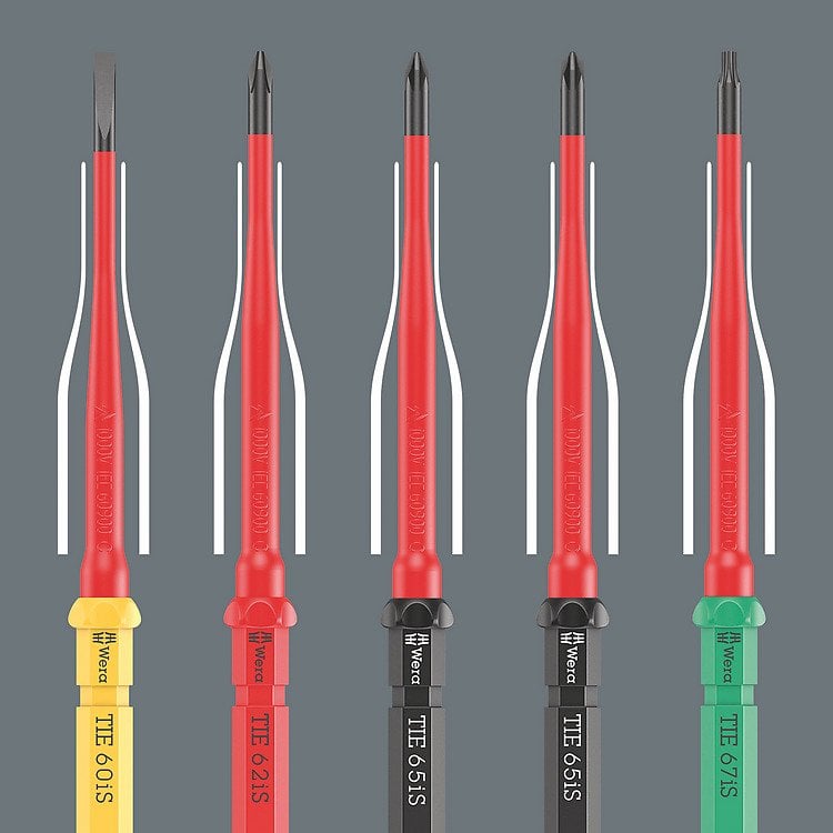 WERA KraftForm Kompact VDE 17 Parça 1000 Volt İzoleli Tornavida Takımı (05006612001) ne işe yarar