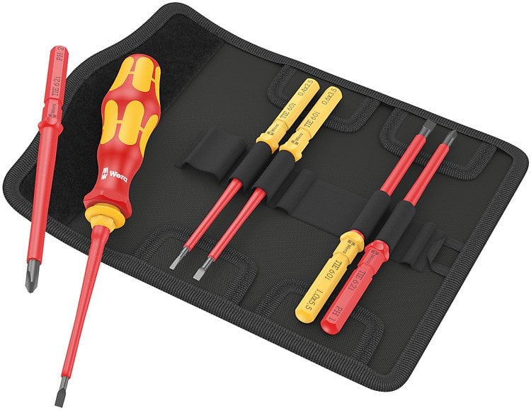 WERA KraftForm Kompact VDE 7 Parça 1000 Volt İzoleli Tornavida Takımı (05006600001) fiyatı