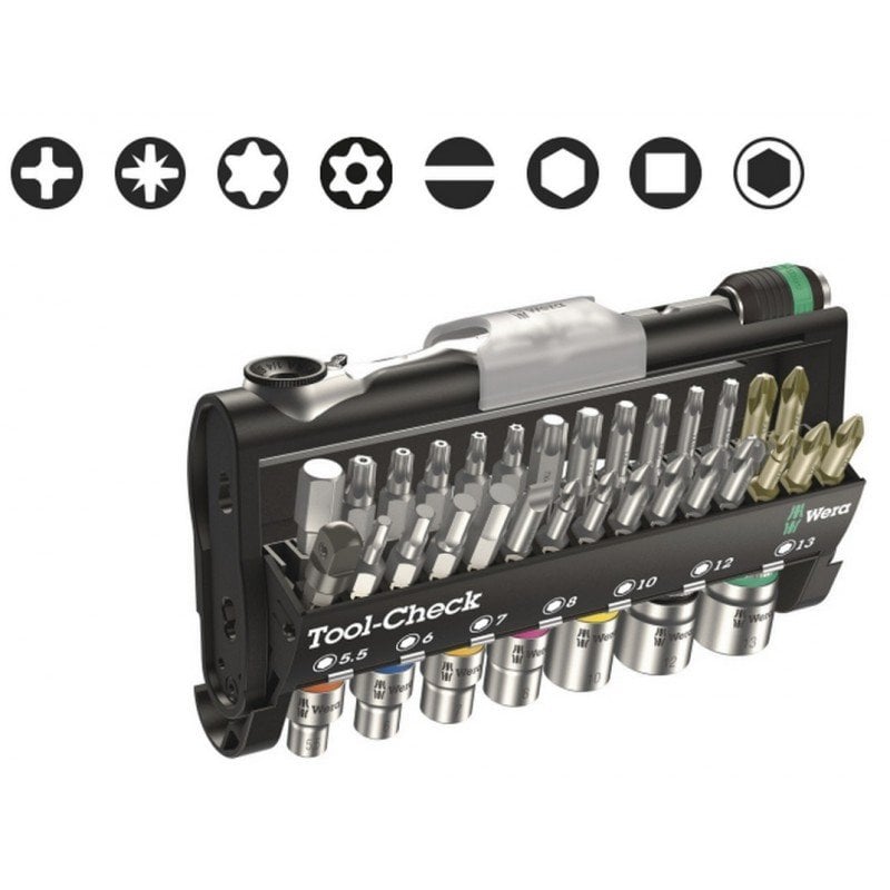 WERA Tool-Check 1 Zyklop Mini Cırcır Seti (05073220001) nasıl kullanılır