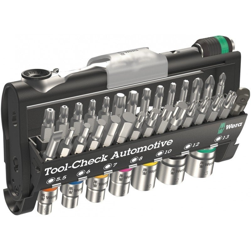 WERA Tool-Check Automotive1 Mini Lokma ve Bits Uç Seti (05200995001) fiyatı