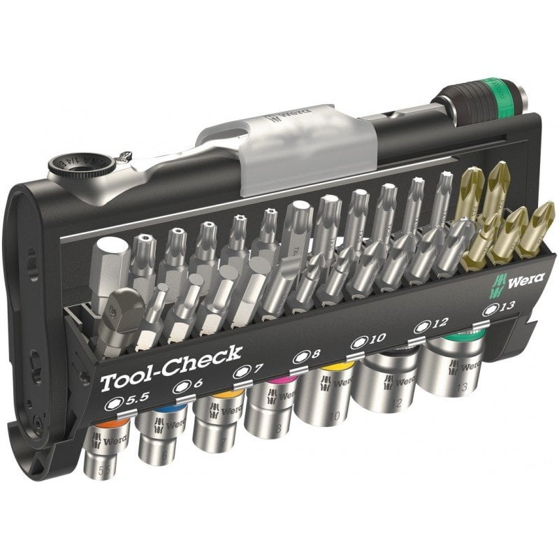 WERA Tool-Check Automotive1 Mini Lokma ve Bits Uç Seti (05200995001) nasıl kullanılır