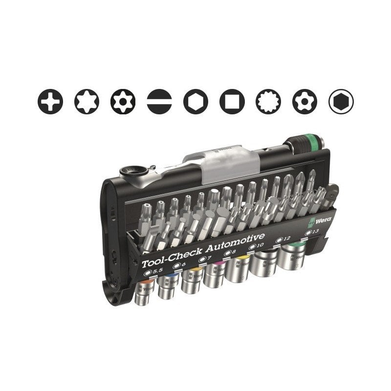 WERA Tool-Check Automotive1 Mini Lokma ve Bits Uç Seti (05200995001) nereden bulurum