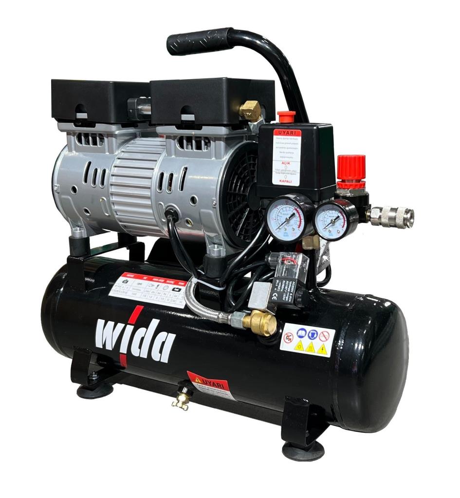 WİDA Taşınabilir Yağsız Sessiz Kompresör 10 LT - 8 Bar (Çanta Tipi) fiyatı