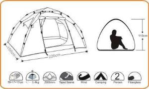 WILDLAND Mini Moon Üç Mevsim İki Kişilik Otomatik Kamp Çadırı fiyatı