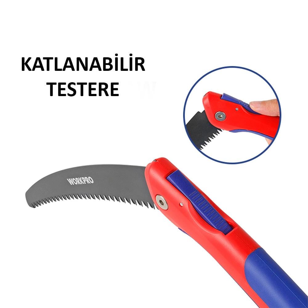 WORKPRO Katlanabilir Ağaç Budama Testeresi 250 mm (WP333003) nasıl kullanılır