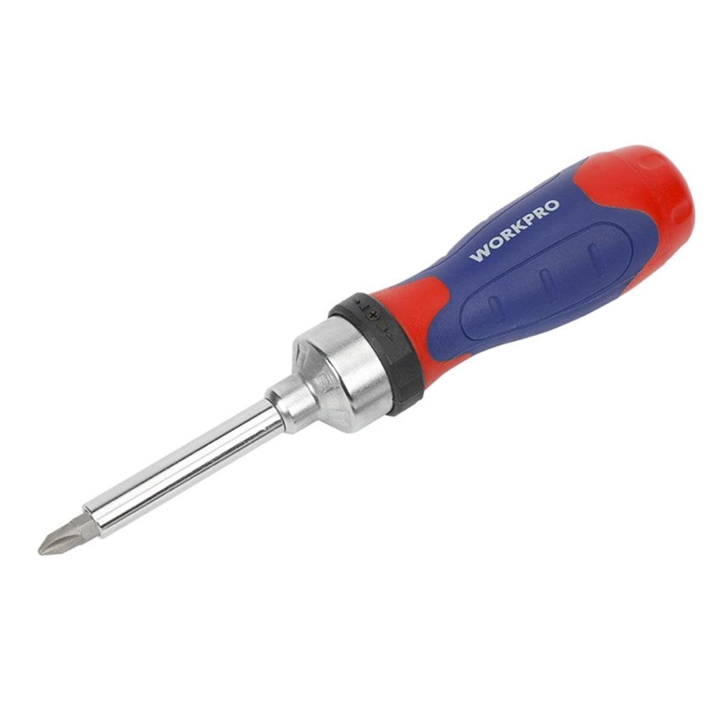 WORKPRO WP200524 14 Parça Profesyonel CR-V Cırcırlı Bits Tornavida Seti nasıl kullanılır