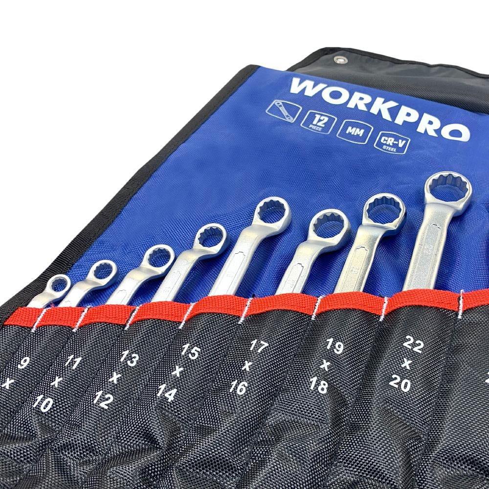 WORKPRO WP202510 6-32mm 12 Parça CR-V Profesyonel İki Ağızlı Yıldız Anahtar Takımı + Bez Taşıma Kılıfı ne işe yarar