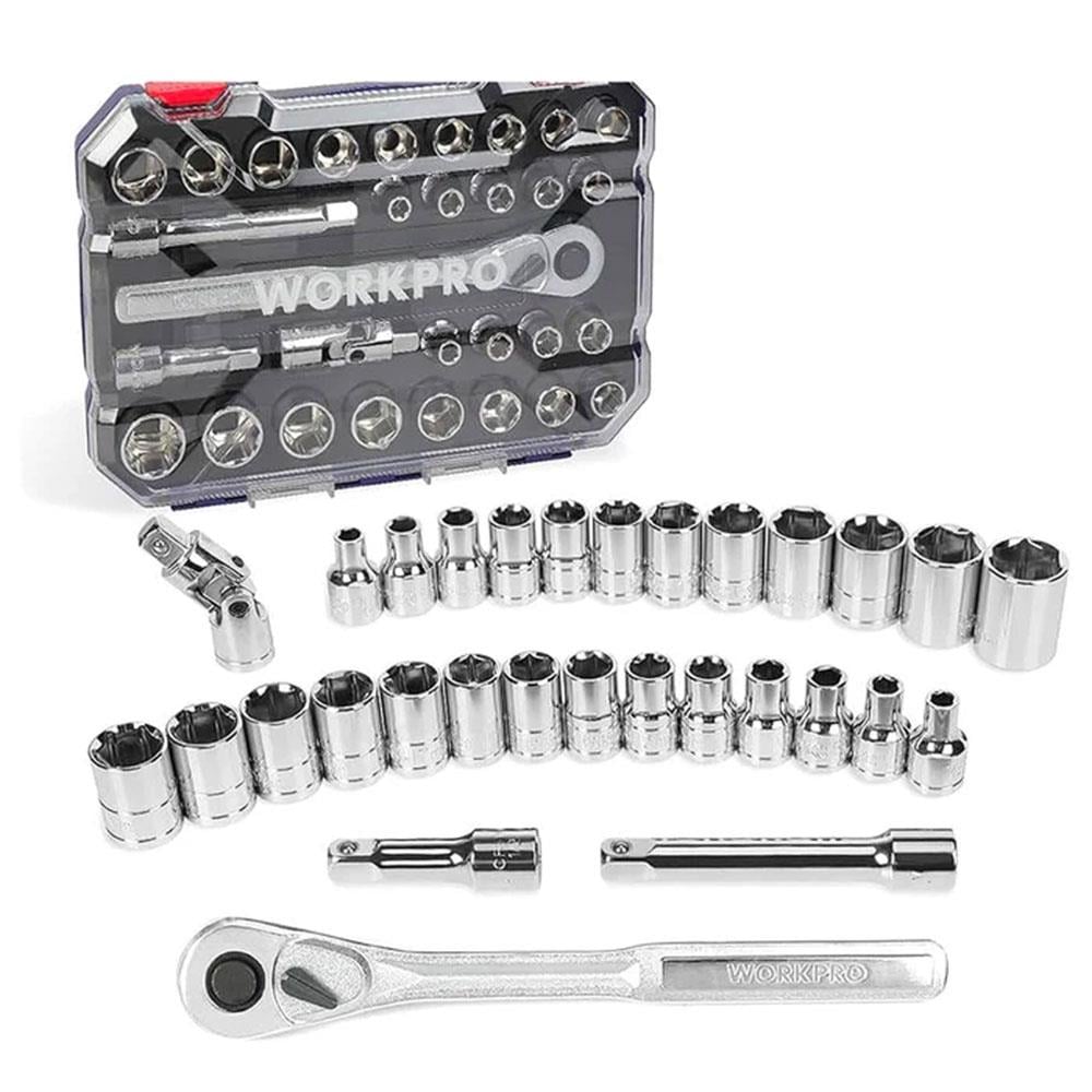 WORKPRO WP202525 30 Parça 1/2’’ CR-V Metrik/İnç Profesyonel Lokma Takımı nasıl kullanılır