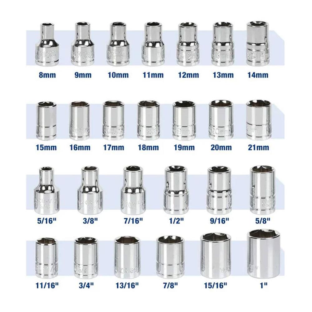 WORKPRO WP202525 30 Parça 1/2’’ CR-V Metrik/İnç Profesyonel Lokma Takımı ne işe yarar