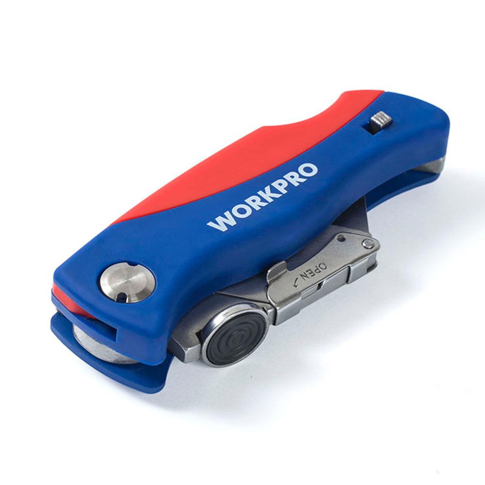 WORKPRO WP211006 Ağır Hizmet Paslanmaz Çelik Gövde Katlanır Rötuş Maket Bıçağı + 6 Adet Yedek Bıçak nereden bulurum