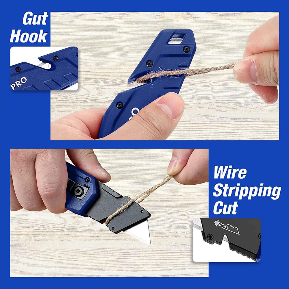 WORKPRO WP211008 Profesyonel Katlanır Çok Amaçlı Rötuş Maket Bıçağı + 10 Adet Yedek Bıçak ne işe yarar