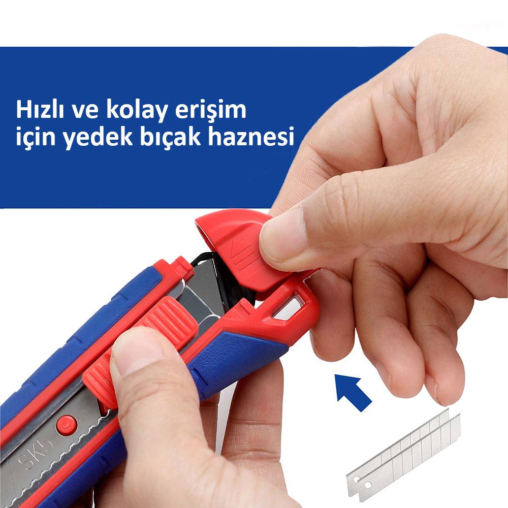 WORKPRO WP212009 18MM Ağır Hizmet Paslanmaz Çelik Kasa Maket Bıçağı nereden bulurum
