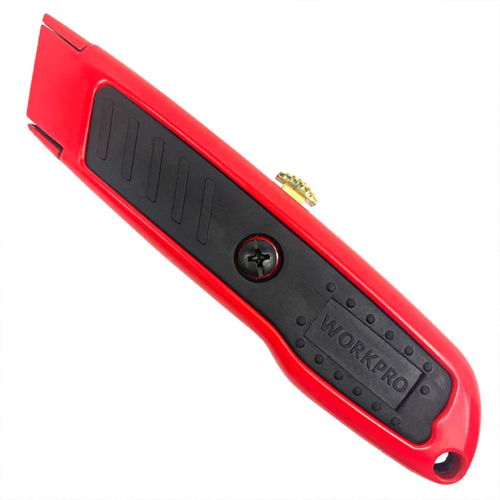 WORKPRO WP213005 Alüminyum Gövde Geri Çekilebilir Rötuş Maket Bıçağı + 3 Adet Yedek Bıçak ne işe yarar