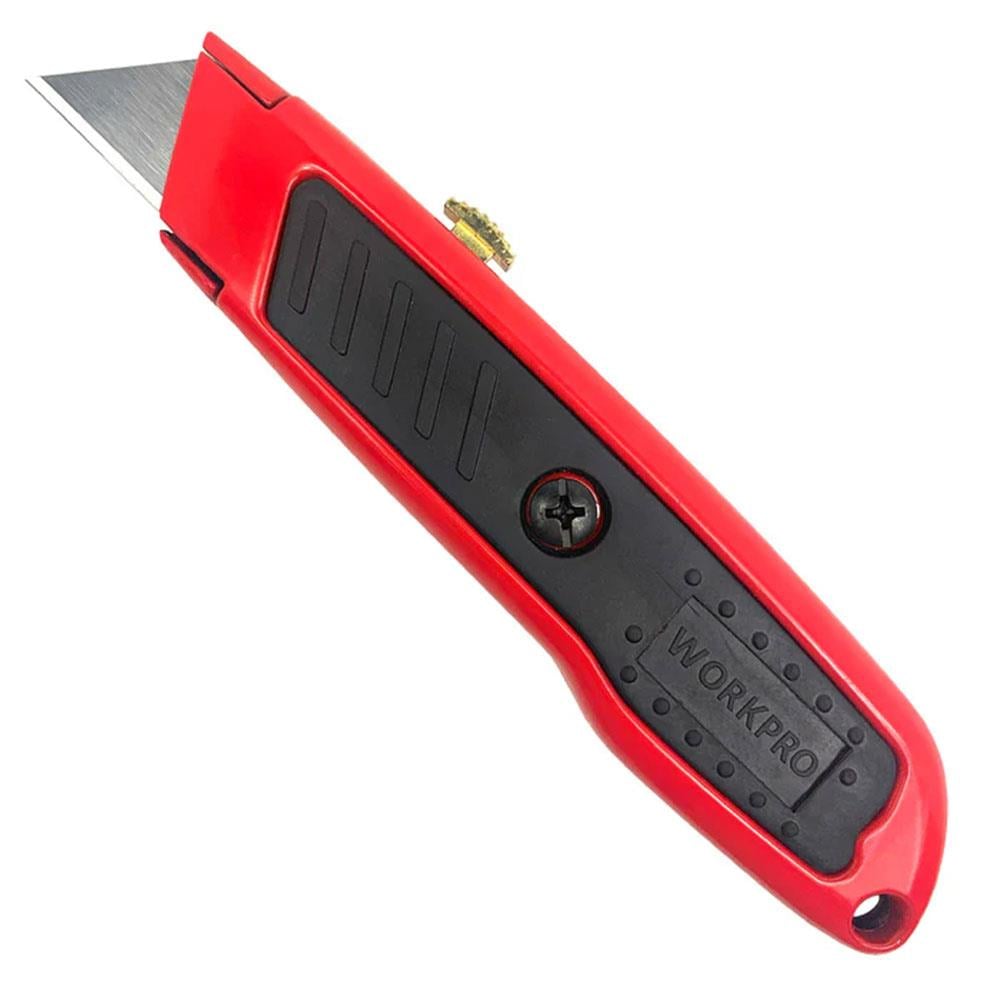 WORKPRO WP213005 Alüminyum Gövde Geri Çekilebilir Rötuş Maket Bıçağı + 3 Adet Yedek Bıçak nasıl kullanılır