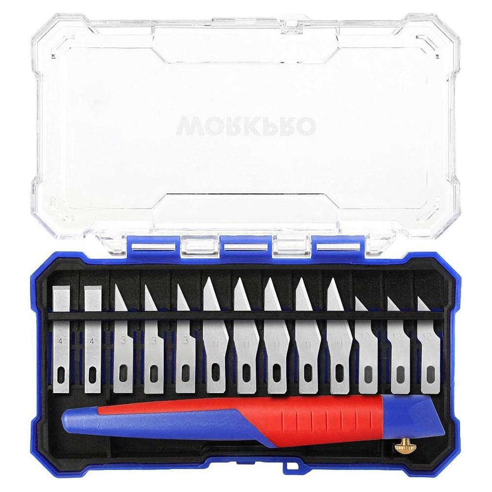 WORKPRO WP219005 14 Parça Profesyonel Hobi Maket Bıçağı Seti nasıl kullanılır