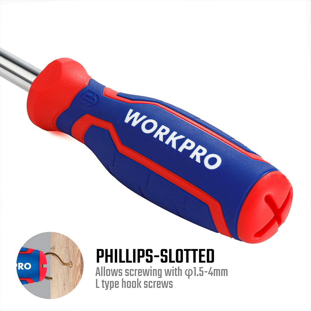 WORKPRO WP221046 6-IN-1 Profesyonel Çok Fonksiyonlu Değişken Uçlu Tornavida Seti ne işe yarar