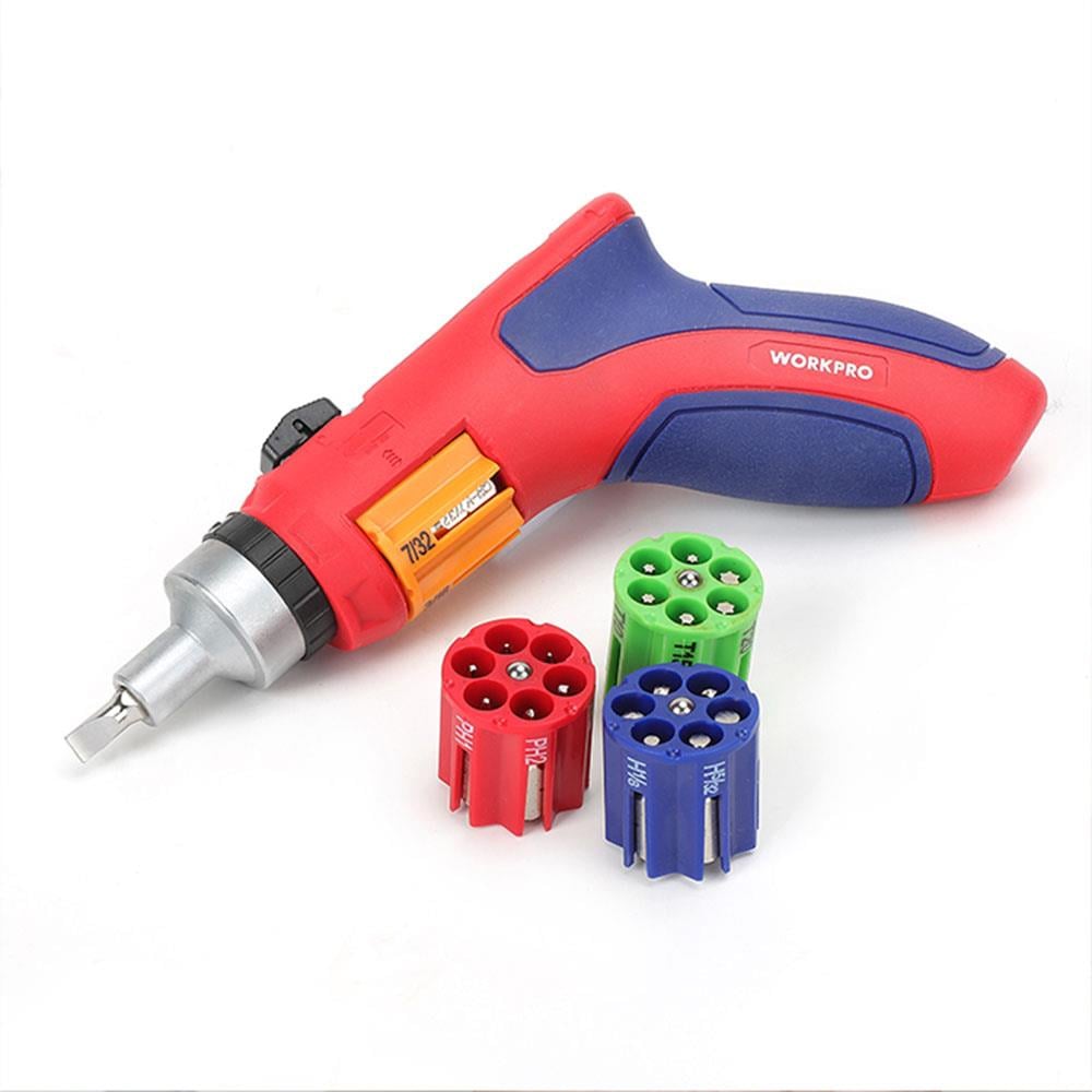 WORKPRO WP221048 24 Parça Profesyonel CR-V Kabzalı Cırcırlı Bits Tornavida Seti + Kemer Askılı Bez Taşıma Çantası fiyatı