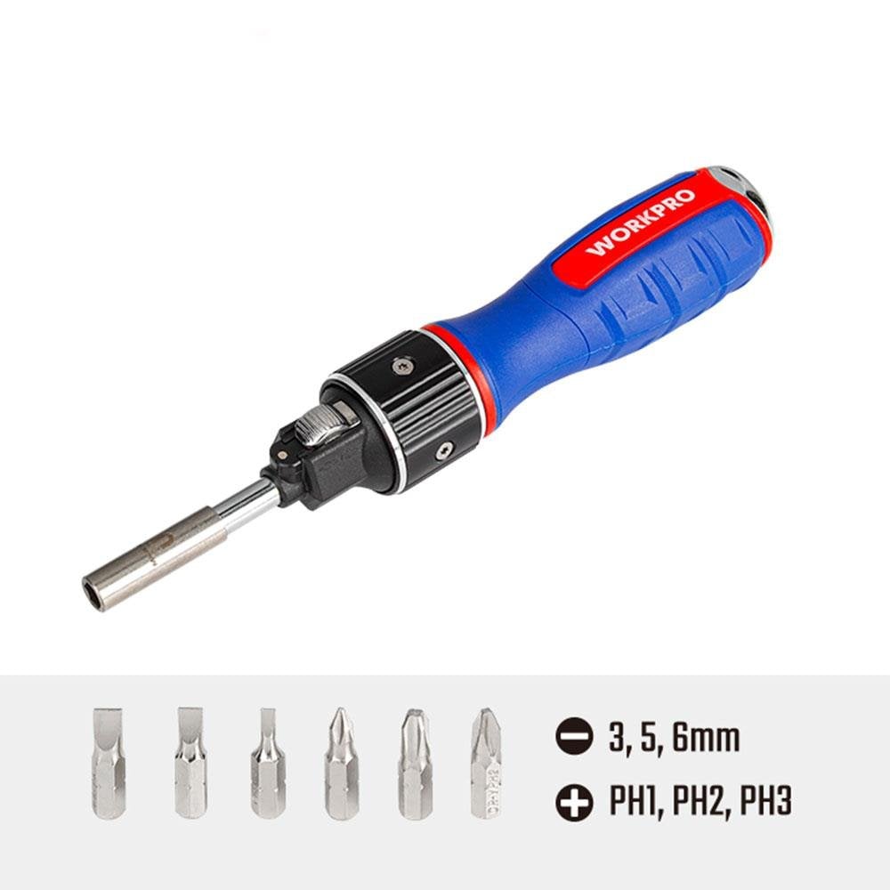 WORKPRO WP221069 6-IN-1 Profesyonel CR-V Cırcırlı Manyetik Tornavida Seti nereden bulurum