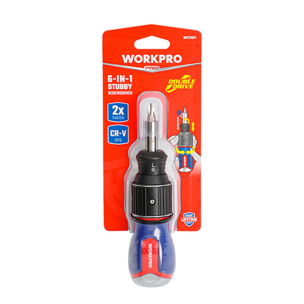 WORKPRO WP221071 6-IN-1 Profesyonel CR-V Cırcırlı Manyetik Topaç Tornavida Seti ne işe yarar