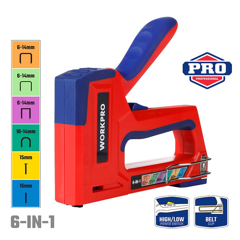 WORKPRO WP223002 6 IN 1 Profesyonel 6-14mm Mekanik Zımba ve 15mm Çivi Tabancası fiyatı