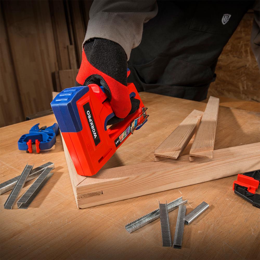 WORKPRO WP223002 6 IN 1 Profesyonel 6-14mm Mekanik Zımba ve 15mm Çivi Tabancası ne işe yarar