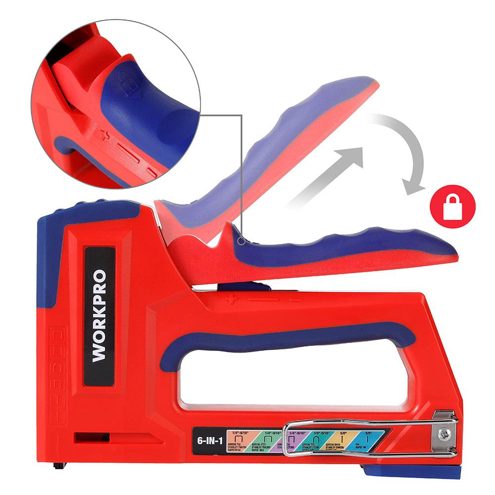 WORKPRO WP223002 6 IN 1 Profesyonel 6-14mm Mekanik Zımba ve 15mm Çivi Tabancası nasıl kullanılır