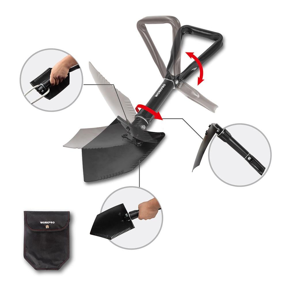 WORKPRO WP335006 570MM Katlanabilir Çok Amaçlı Profesyonel Kamp Küreği nereden bulurum