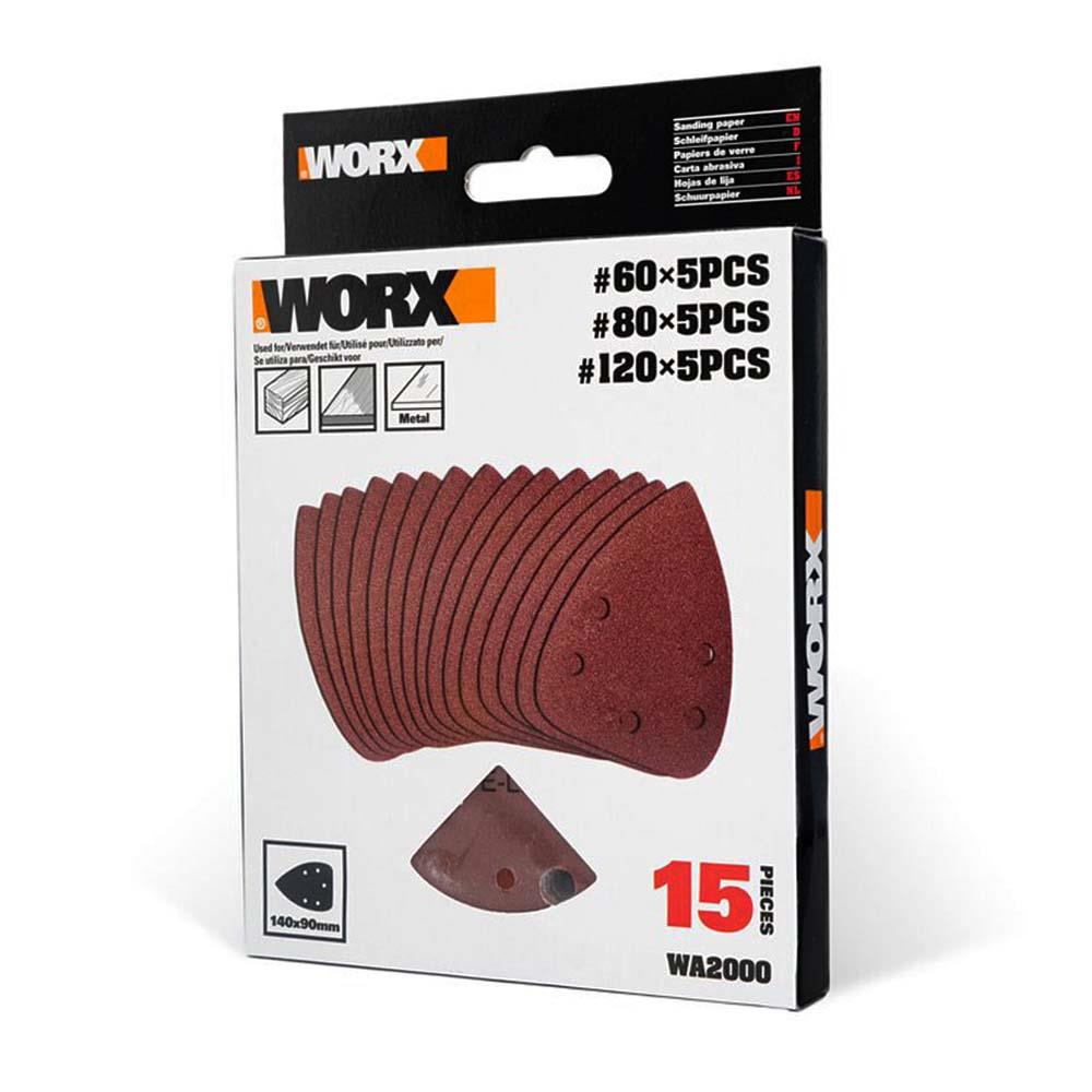 WORX WA2000 140x90mm 60, 80, 120 Kum, 15 Parça Cırtlı Universal Mouse Zımpara Kâğıdı Seti nereden bulurum