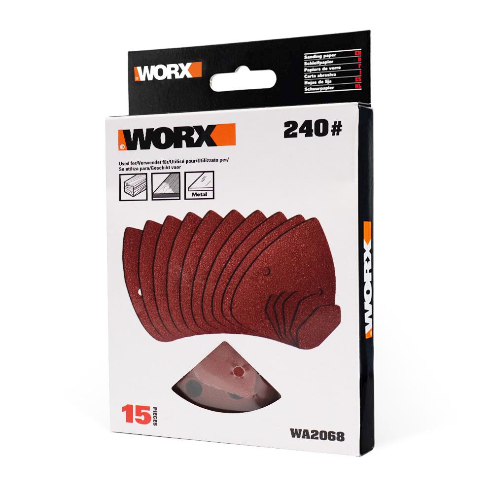 WORX WA2068 140x90mm 240 Kum, 15 Adet Cırtlı Universal Mouse Zımpara Kâğıdı ne işe yarar