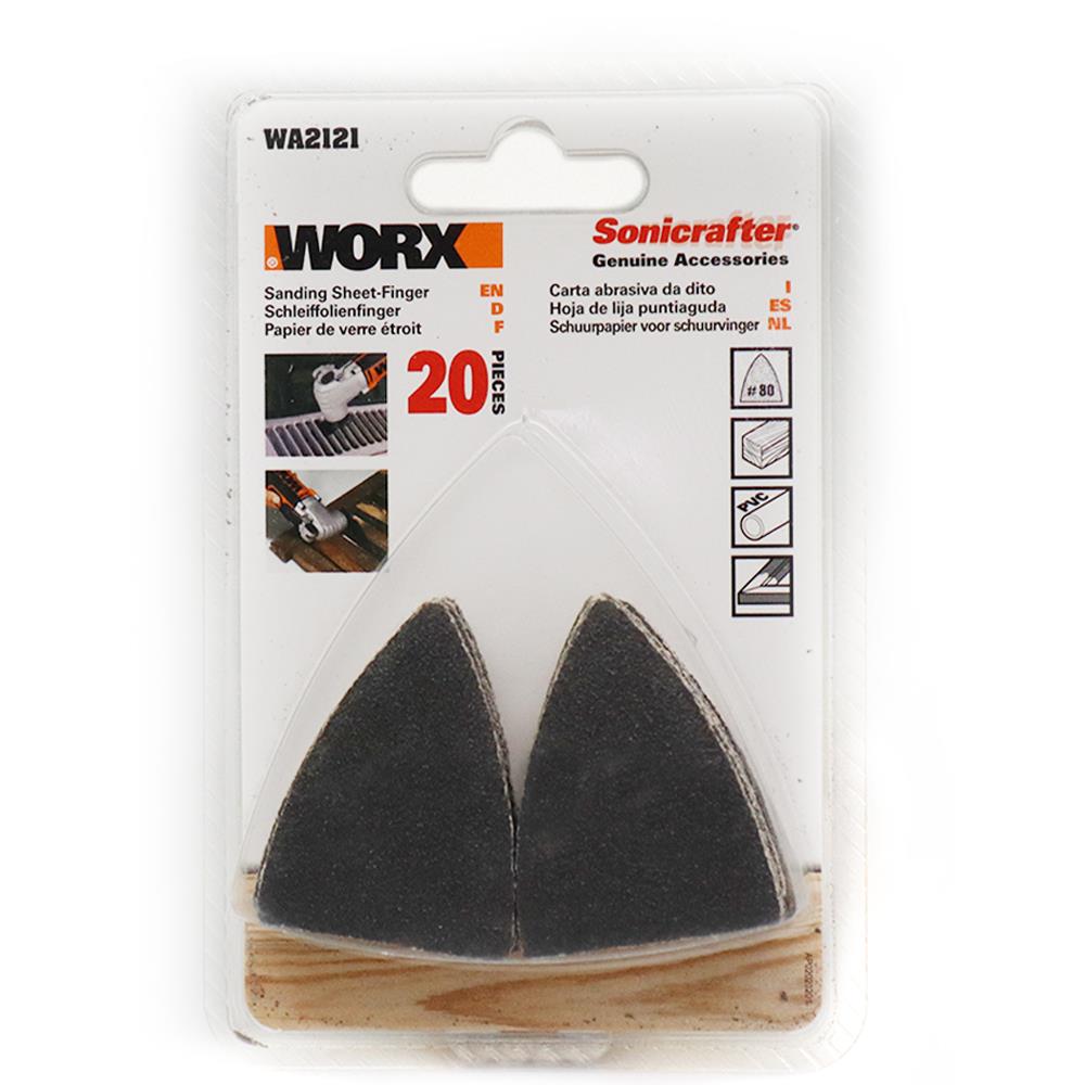WORX WA2121 Çok Amaçlı Raspalama Makinası İçin 34x34mm 20Adet 80Kum Cırtlı Universal Parmak Zımpara Kâğıdı nasıl kullanılır