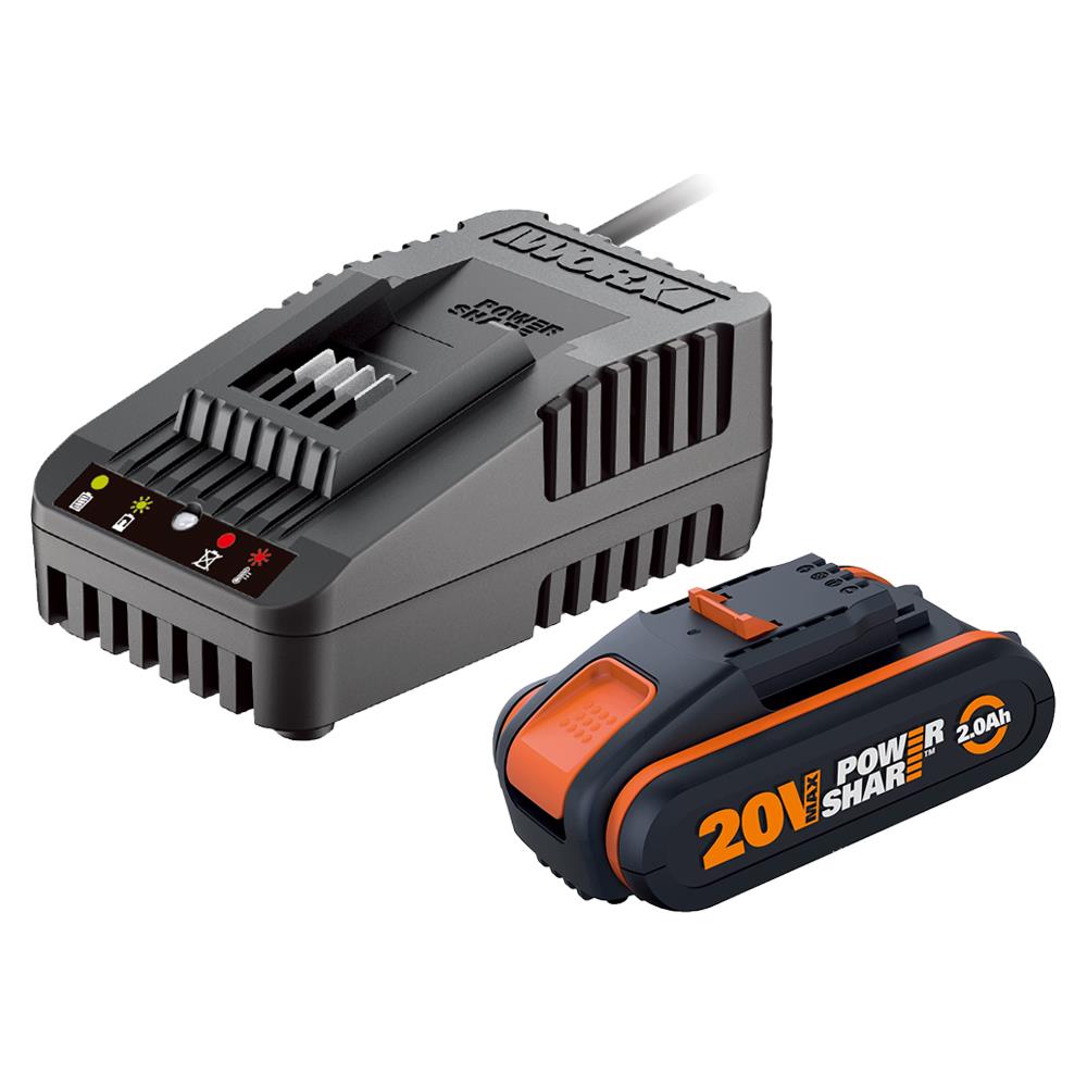 WORX WA3601 20Volt 2.0Ah. PowerShare Li-ion Akü ve Akü Şarj Cihazı fiyatı