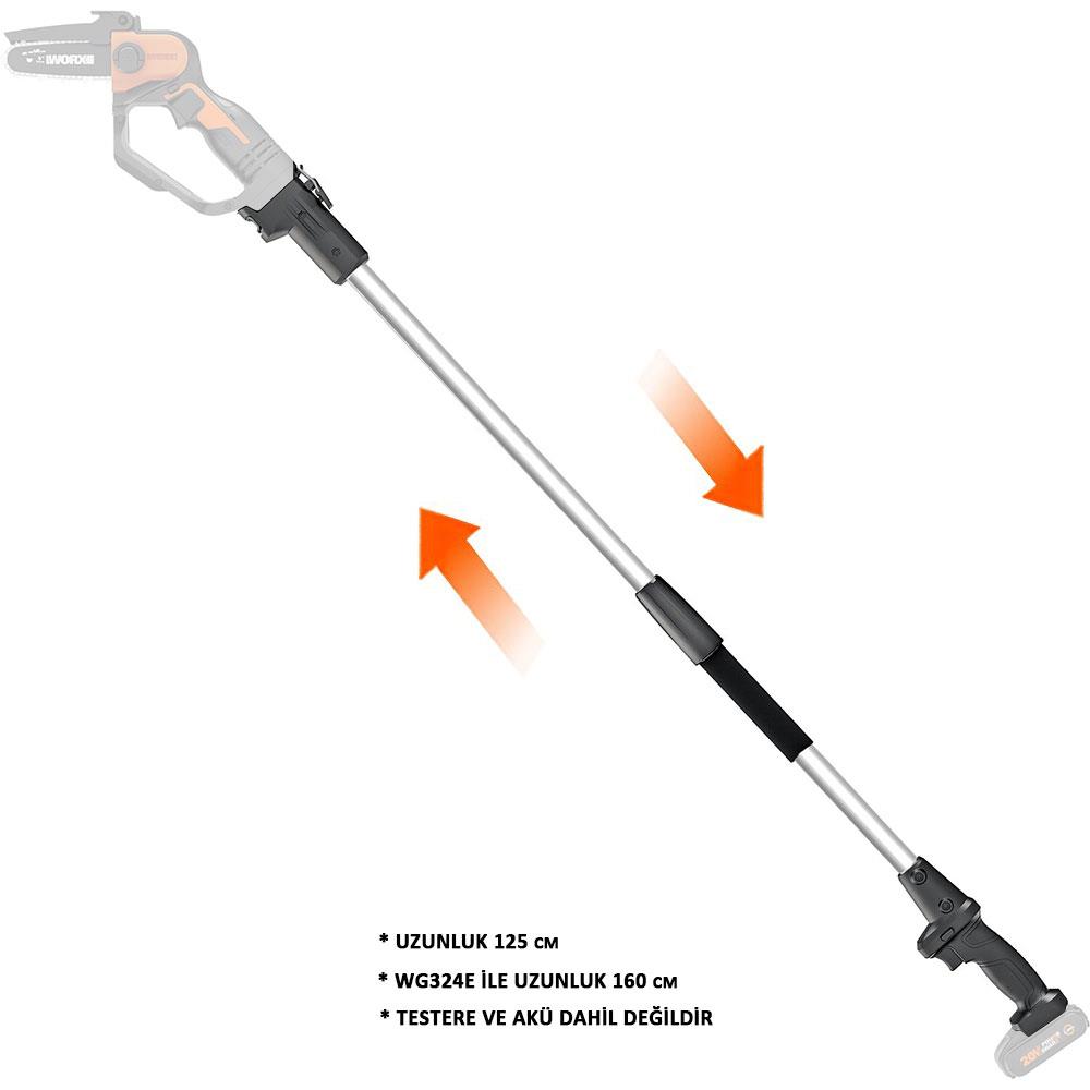 WORX WA4301 WG324E İçin 125CM Alüminyum Uzatma Aparatı ne işe yarar