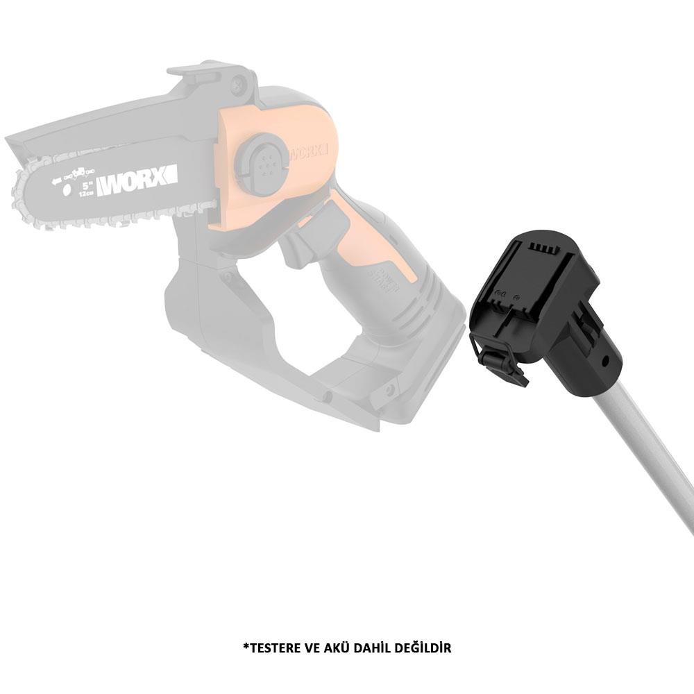 WORX WA4301 WG324E İçin 125CM Alüminyum Uzatma Aparatı nasıl kullanılır