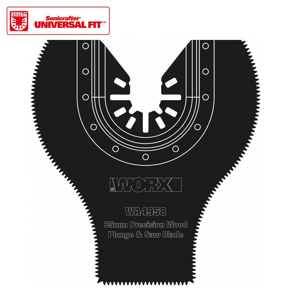 WORX WA4958 Çok Amaçlı Raspalama Makinası İçin 35x80mm 180˚ Ahşap, Fiberglas, PVC Universal Dalma/Kesme Bıçağı fiyatı