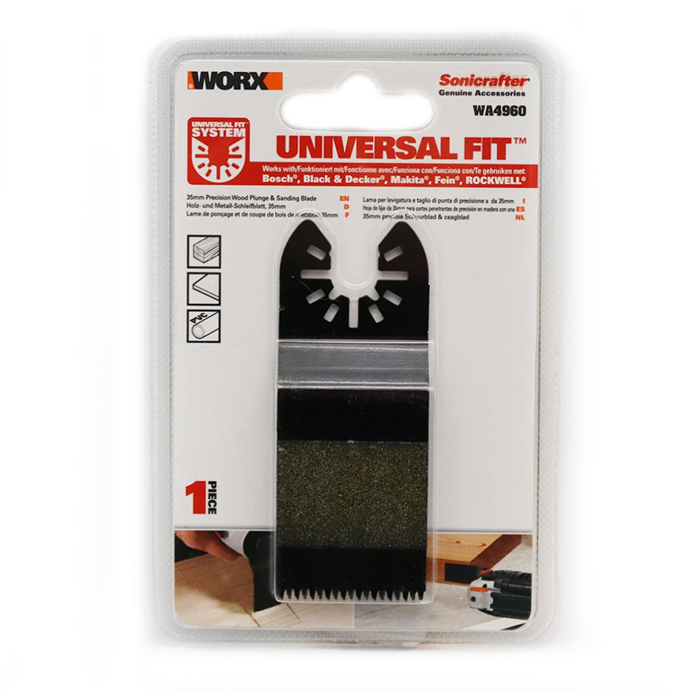 WORX WA4960 Çok Amaçlı Raspalama Makinası İçin 35x40mm Ahşap, PVC Universal Kesme ve Zımparalama Bıçağı nasıl kullanılır