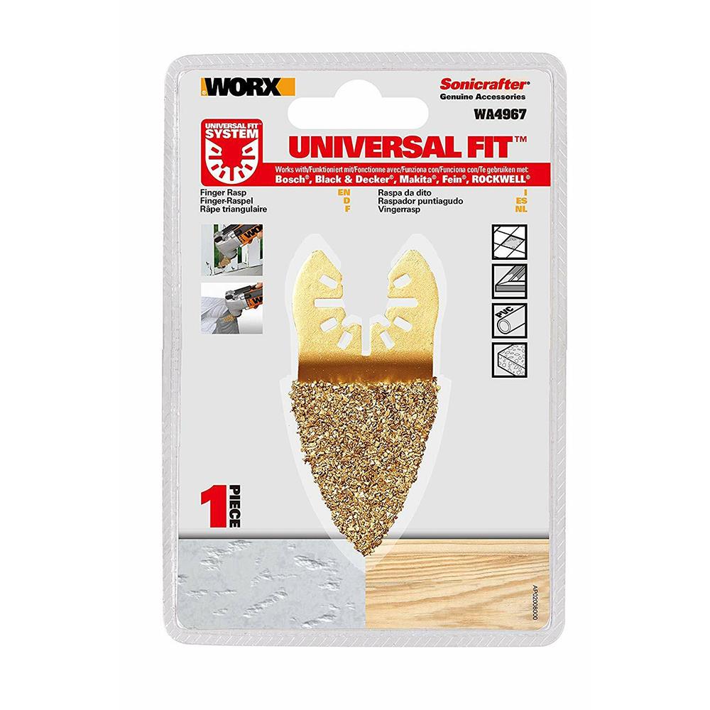 WORX WA4967 Çok Amaçlı Raspalama Makinası İçin 33x33mm Karbür Kaplama Harç, Boya, Yapıştırıcı Universal Parmak Zımpara Başlığı fiyatı