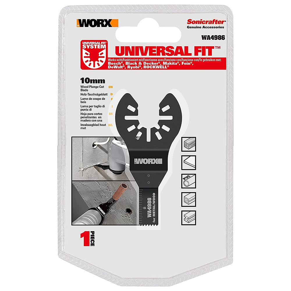 WORX WA4986 Çok Amaçlı Raspalama Makinası İçin 10x20mm Metal, Ahşap, Fiberglas, PVC Universal Hassas Kesme Bıçağı ne işe yarar