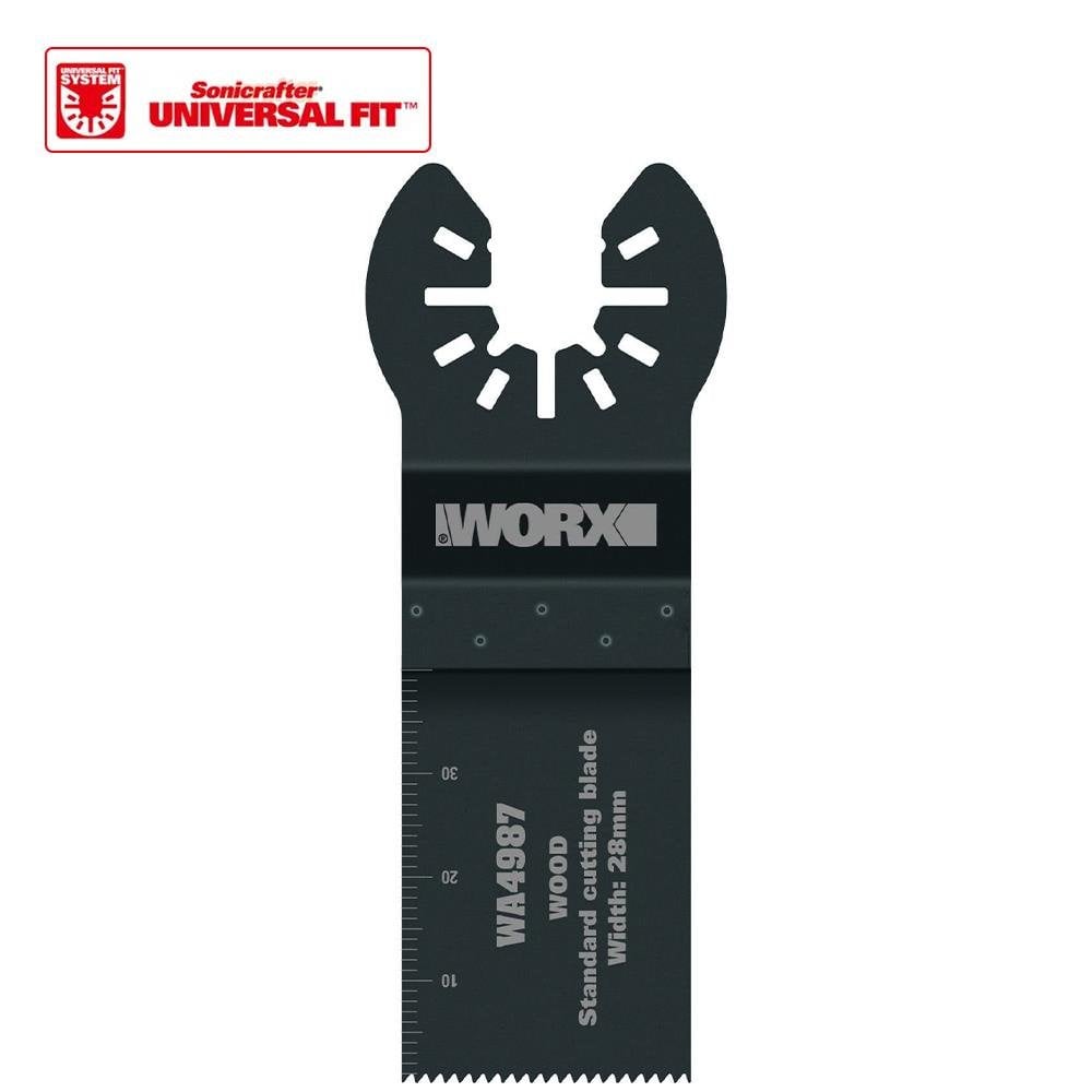 WORX WA4987 Çok Amaçlı Raspalama Makinası İçin 28x40mm Ahşap, Fiberglas, PVC Universal Kesme Bıçağı nasıl kullanılır
