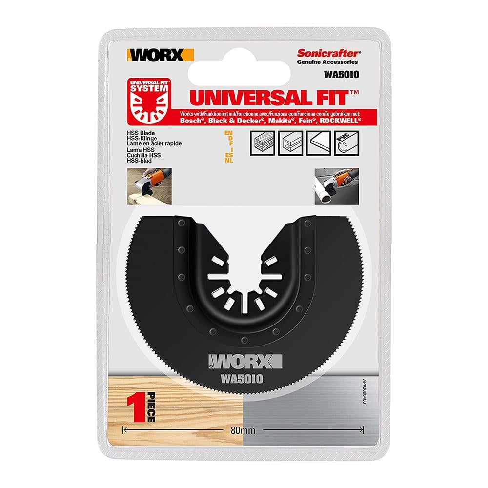 WORX WA5010 Çok Amaçlı Raspalama Makinası İçin 80mm 180˚ Metal, Ahşap, Fiberglas, PVC Universal Kesme Bıçağ nasıl kullanılır