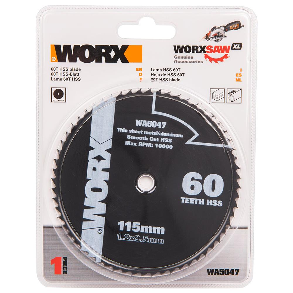 WORX WA5047 115x9,5mm Alüminyum, PVC, Sac Kesme, Daire Testere Bıçağı nasıl kullanılır