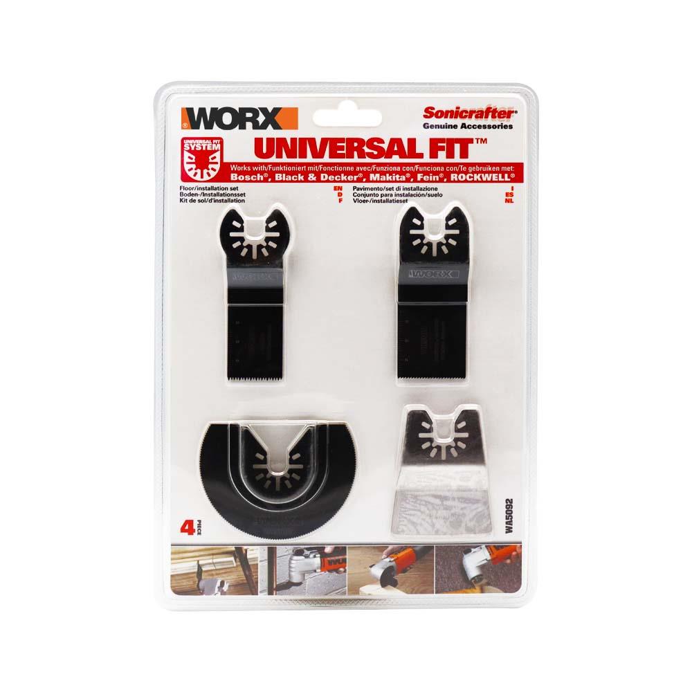 WORX WA5092 4 Parça Universal Metal, Ahşap Kesme ve Raspalama Aksesuar Seti nasıl kullanılır